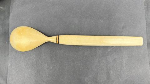 WW2 German Nazi WAFFEN SS TOTENKOPF officer wedding gift large fork and spoon in case with Reich Eagle