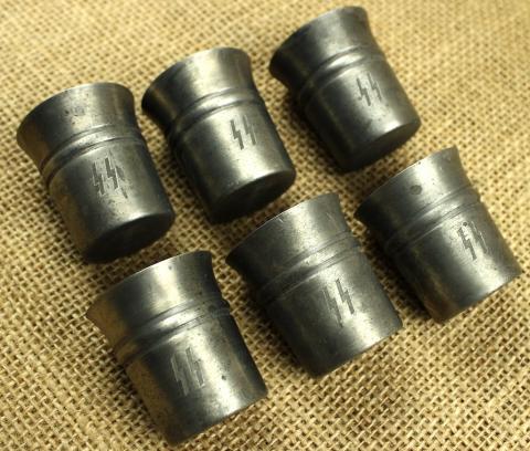 WW2 German Nazi WAFFEN SS TOTENKOPF silverware cups original tk skull WW2 German Nazi WAFFEN SS TOTENKOPF silverware cups original tk skull