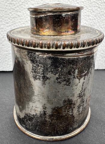 WW2 German Nazi WAFFEN SS TOTENKOPF silverware pot skull SS runes WW2 German Nazi WAFFEN SS TOTENKOPF silverware pot skull SS runes