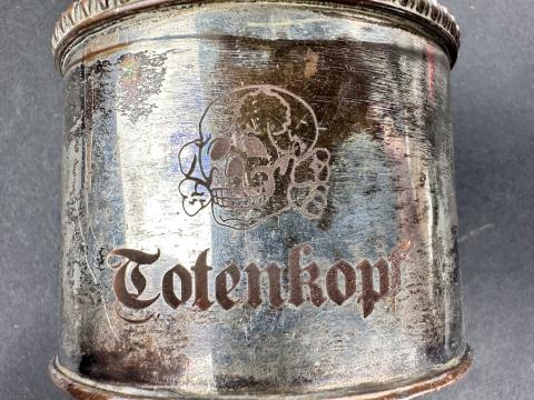 WW2 German Nazi WAFFEN SS TOTENKOPF silverware pot skull SS runes WW2 German Nazi WAFFEN SS TOTENKOPF silverware pot skull SS runes