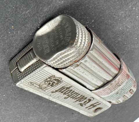 WW2 German Nazi WAFFEN SS TOTENKOPF skull field gear lighter UNIQUE
