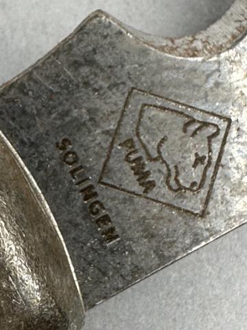 WW2 German Nazi Waffen SS Totenkopf skull pocket knife by puma solingen rzm field gear