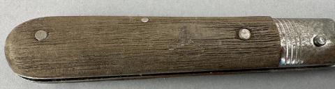 WW2 German Nazi Waffen SS Totenkopf skull pocket knife by puma solingen rzm field gear