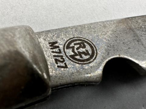 WW2 German Nazi Waffen SS Totenkopf skull pocket knife by puma solingen rzm field gear