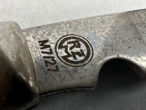 WW2 German Nazi Waffen SS Totenkopf skull pocket knife by puma solingen rzm field gear