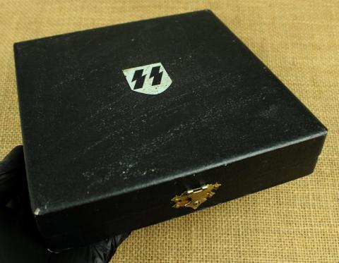 WW2 German Nazi WAFFEN SS TOTENKOPF unique set ashray SS original silverware WW2 German Nazi WAFFEN SS TOTENKOPF unique set ashray SS original silverware