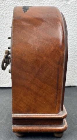 WW2 GERMAN NAZI WAFFEN SS TOTENKOPF WOODEN DESKTOP CLOCK WITH SS RUNES DAGGER MOTTO AND SS EAGLE