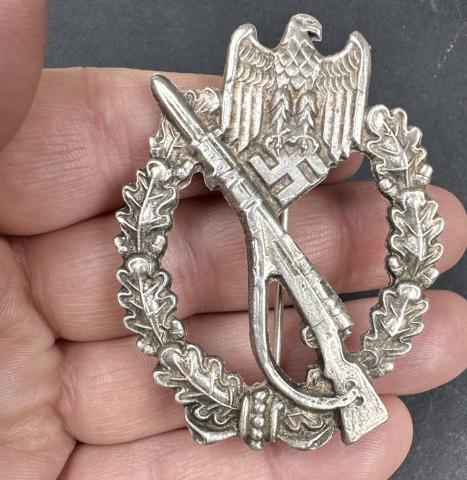 WW2 German Nazi WAFFEN SS Wehrmacht Infantry Assault Badge award Allgemeines Sturmabzeichen 