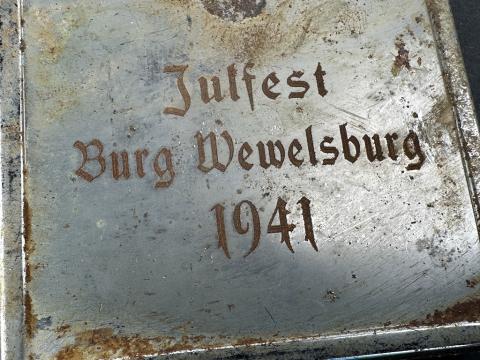 WW2 German Nazi Waffen SS Wewelsburg early julfest commemorative cigarette case