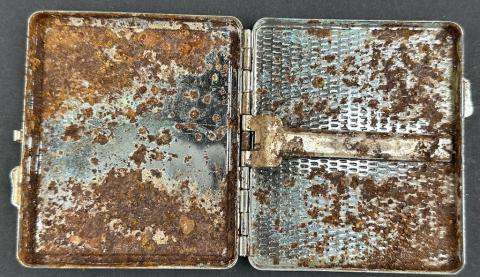 WW2 German Nazi Waffen SS Wewelsburg early julfest commemorative cigarette case