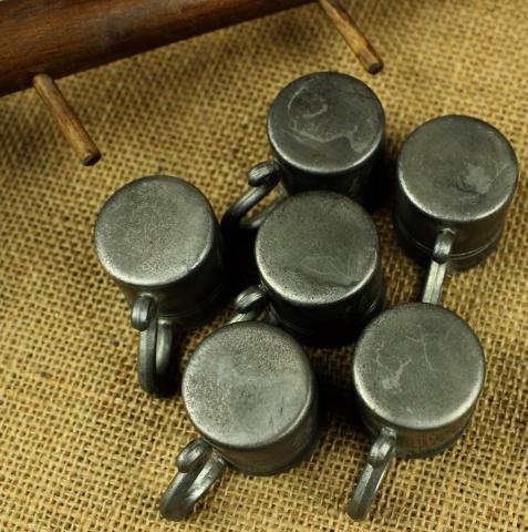 WW2 German Nazi Waffen SS wooden tray silverware cups Totenkopf