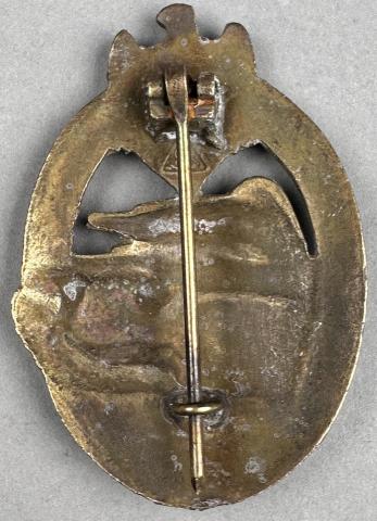 WW2 German Nazi Wehrmacht Waffen SS panzer badge award in bronze