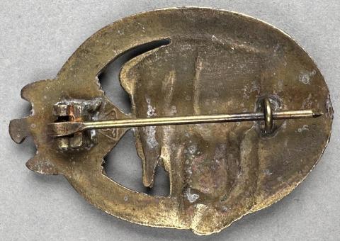 WW2 German Nazi Wehrmacht Waffen SS panzer badge award in bronze