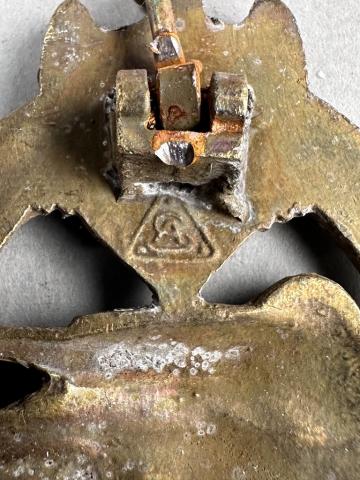 WW2 German Nazi Wehrmacht Waffen SS panzer badge award in bronze