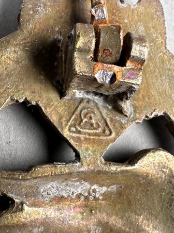 WW2 German Nazi Wehrmacht Waffen SS panzer badge award in bronze