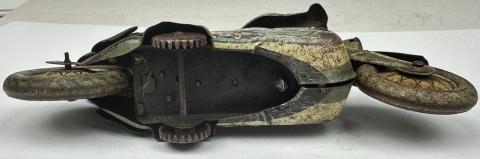 1930s WEHRMACHT WW2 GERMAN NAZI CKO n353 KELLERMANN FRICTION TOY TIN MOTO MOTORCYCLE