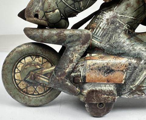 1930s WEHRMACHT WW2 GERMAN NAZI CKO n353 KELLERMANN FRICTION TOY TIN MOTO MOTORCYCLE