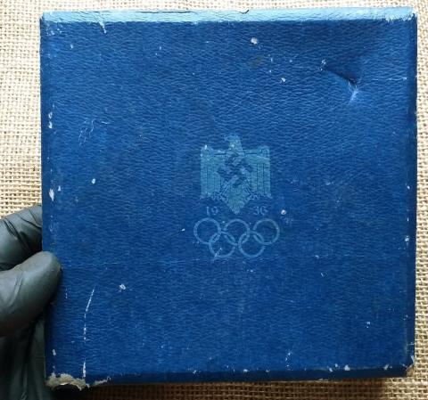 1936 Adolf hitler Fuhrer berlin olympics commemorative PLATE original case