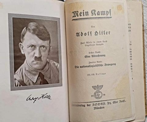 Adolf Hitler Mein Kampf wedding edition book GOLD BOX third reich fuhrer