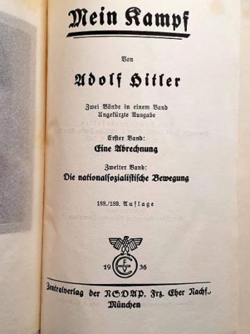 Adolf Hitler Mein Kampf wedding edition book GOLD BOX third reich fuhrer