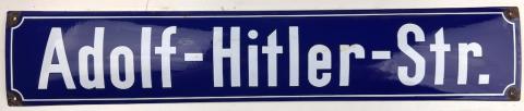 original for sale ADOLF HITLER Straße metal street ENAMEL sign Fuhrer Third Reich NSDAP