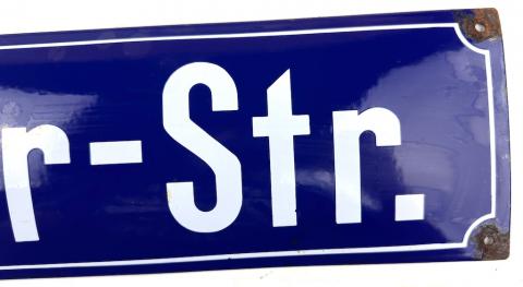 original for sale ADOLF HITLER Straße metal street ENAMEL sign Fuhrer Third Reich NSDAP