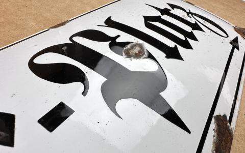 ADOLF HITLER Straße metal street plaza ENAMEL sign Fuhrer Third Reich NSDAP