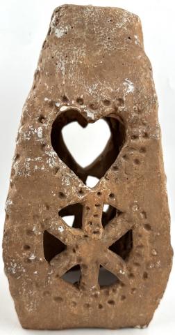 Allach himmler Dachau Waffen SS candle holder Julleuchter original