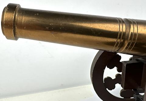 ANTIQUE MINIATURE CANNON FIREARM OLD BRASS military toy fire ww2 ww1 war battle ANTIQUE MINIATURE CANNON FIREARM OLD BRASS military toy fire ww2 ww1 war battle