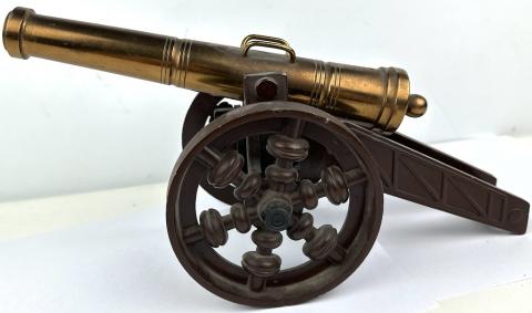 ANTIQUE MINIATURE CANNON FIREARM OLD BRASS military toy fire ww2 ww1 war battle ANTIQUE MINIATURE CANNON FIREARM OLD BRASS military toy fire ww2 ww1 war battle