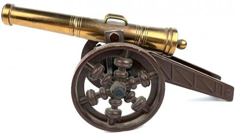 ANTIQUE MINIATURE CANNON FIREARM OLD BRASS military toy fire ww2 ww1 war battle ANTIQUE MINIATURE CANNON FIREARM OLD BRASS military toy fire ww2 ww1 war battle