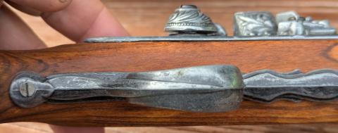 Antique PIRATE powder GUN REPLIKA by DENIX Flintlock pirate pistol, 18th. C.