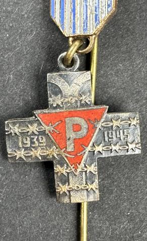 AUSCHWITZ concentration camp miniature medal polish inmate liberation