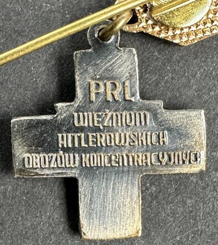 AUSCHWITZ concentration camp miniature medal polish inmate liberation
