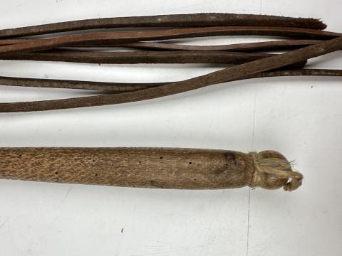 AUSCHWITZ Concentration Camp WAFFEN SS Totenkopf GUARD SKULL TRUNCHEON KAPO whip