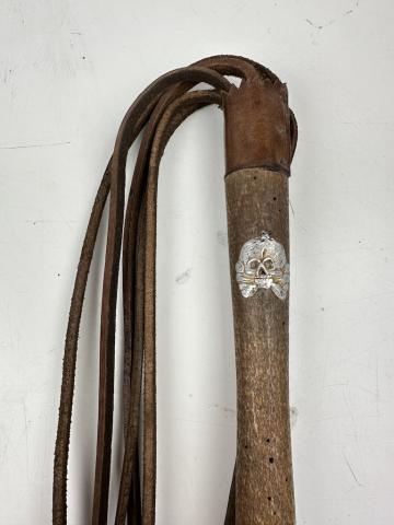 AUSCHWITZ Concentration Camp WAFFEN SS Totenkopf GUARD SKULL TRUNCHEON KAPO whip