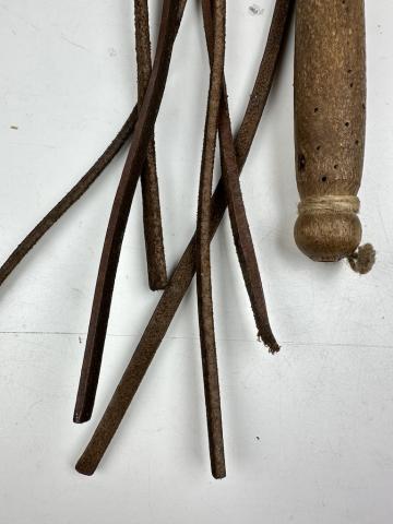 AUSCHWITZ Concentration Camp WAFFEN SS Totenkopf GUARD SKULL TRUNCHEON KAPO whip