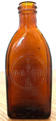 AUSCHWITZ III MONOWITZ IG FARBEN INDUSTRY BAYER empty LARGE medecine bottle FORCED LABOR inmate