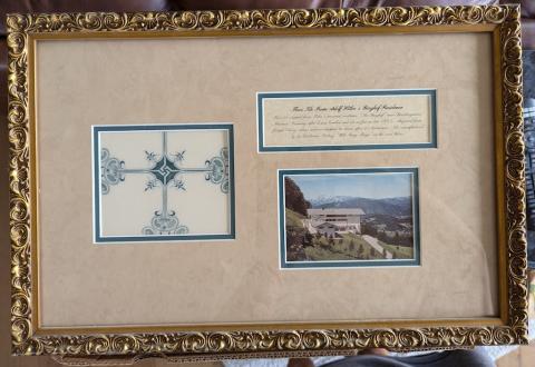 BERGHOF ADOLF HITLER HOUSE FLOOR TILE ah original genuine authentic fuhrer BERGHOF ADOLF HITLER HOUSE FLOOR TILE ah original genuine authentic fuhrer