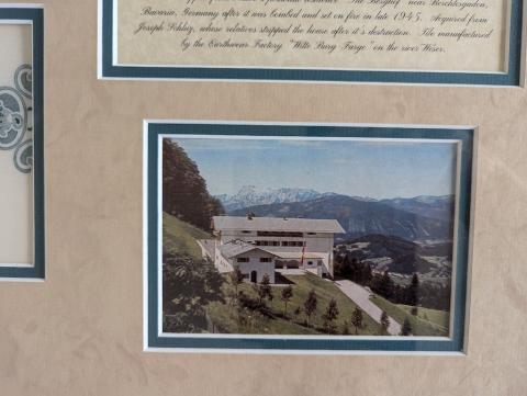 BERGHOF ADOLF HITLER HOUSE FLOOR TILE ah original genuine authentic fuhrer BERGHOF ADOLF HITLER HOUSE FLOOR TILE ah original genuine authentic fuhrer