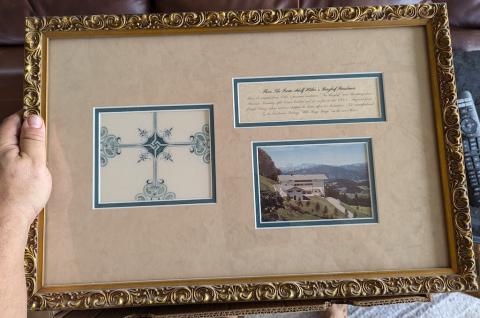 BERGHOF ADOLF HITLER HOUSE FLOOR TILE ah original genuine authentic fuhrer BERGHOF ADOLF HITLER HOUSE FLOOR TILE ah original genuine authentic fuhrer