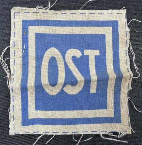 central and Eastern Forced Labor OST patch slave workers Ostarbeiter