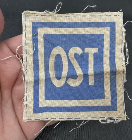 central and Eastern Forced Labor OST patch slave workers Ostarbeiter