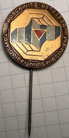 Concentration camp AUSCHWITZ Birkenau commemorative inmate survivor stickpin
