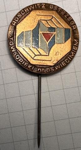 Concentration camp AUSCHWITZ Birkenau commemorative inmate survivor stickpin