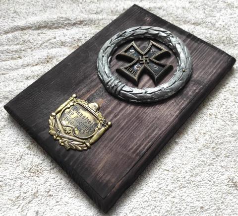Concentration camp AUSCHWITZ KL iron cross Waffen SS totenkopf guard
