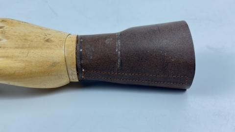 Concentration Camp AUSCHWITZ Old wooden hand prosthesis Inmate Holocaust