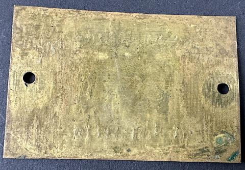 Concentration Camp AUSCHWITZ subcamp JAWISCHOWITZ Hermann Goering Goring forced labor werk plate id