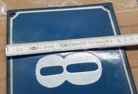 Concentration Camp BARAK number 8 metal enamel sign Holocaust KL KZ