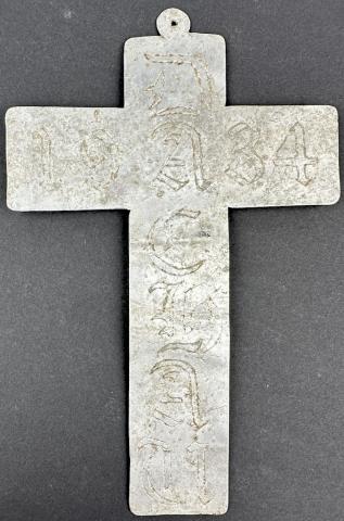 Concentration Camp DACHAU inmate handmade cross early 1934 PRIEST Concentration Camp DACHAU inmate handmade cross early 1934 PRIEST